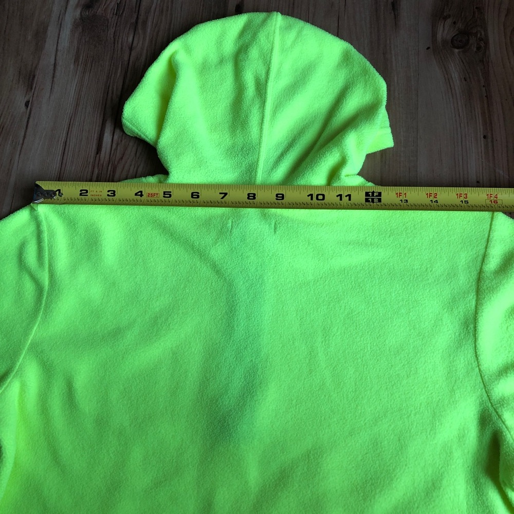 OLD NAVY Pullover Fleece Hoodie Shirt 1/2 Zip Pockets Medium Yellow Boy’s UNISEX - Picture 7 of 11